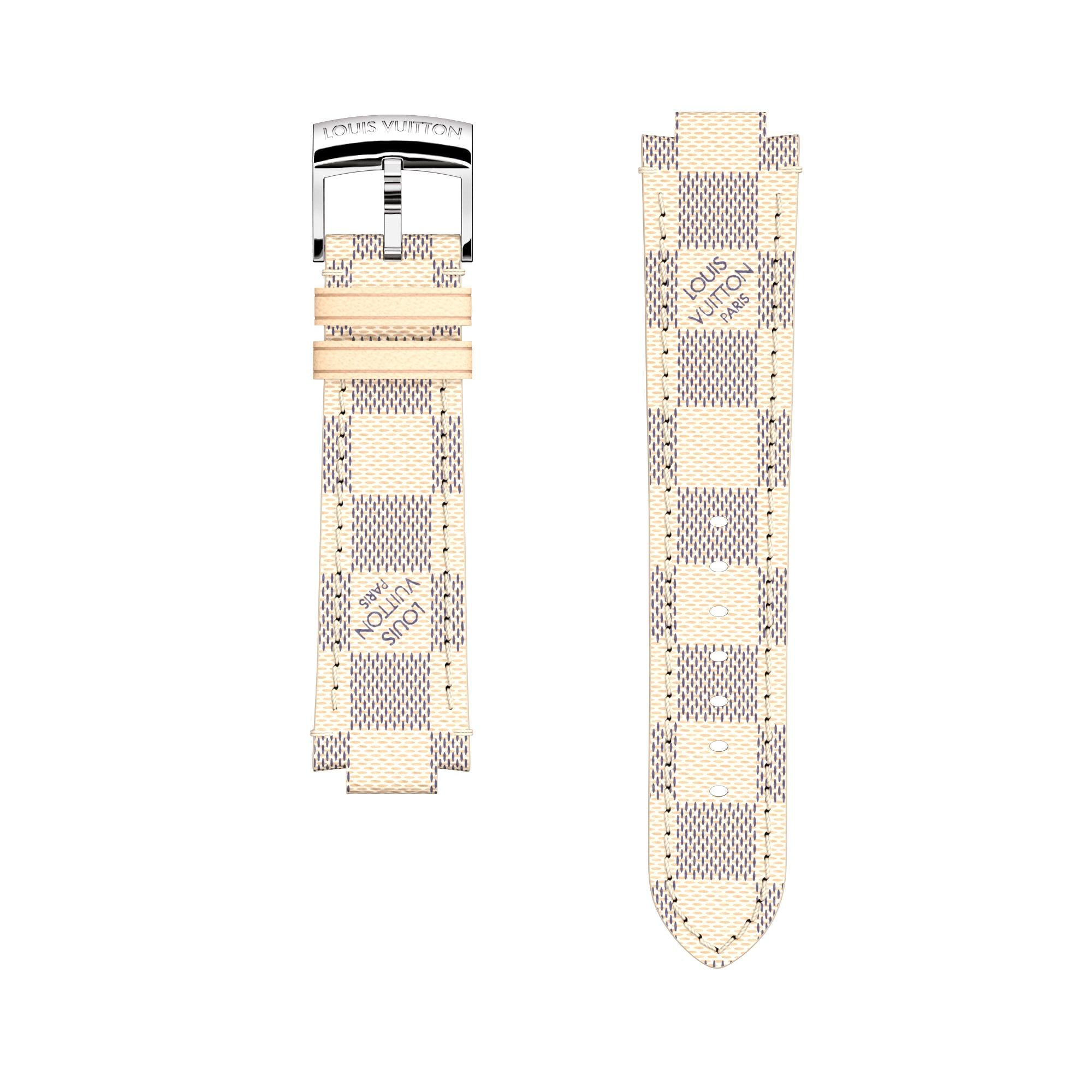 Tambour Damier Azur Canvas Strap - Jewellery | LOUIS VUITTON